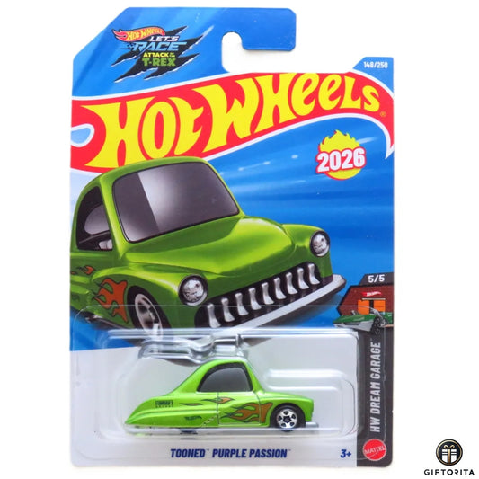 Hot Wheels Regular -Tooned purple passion -5/5 & 148/250 - Green