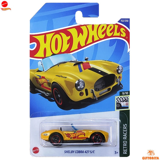 Hot Wheels Regular Corvette - Shelby Cobra 427 S/C – 9/10 & 152/250 – Yellow