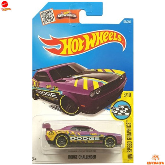 Hot Wheels Regular Dodge 1  –  Dodge Challenger (Showdown)  –  3/10 & 178/250  –  Purple