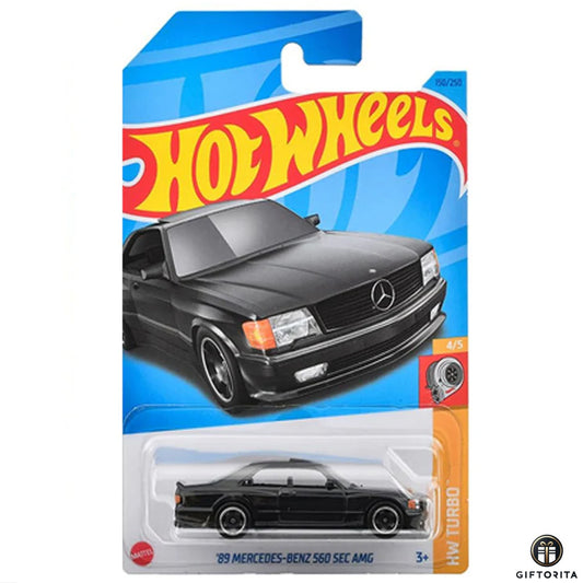 Hot Wheels Regular Mercedes  – 89 Mercedes-Benz 560 SEC AMG – 4/5 & 150/250 – Black