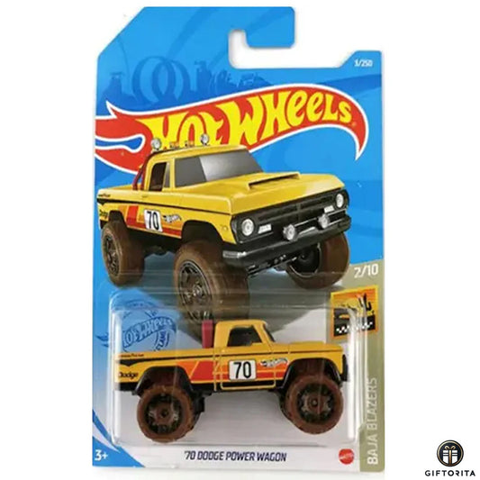 Hot Wheels Regular Dodge 2  – 70 Dodge Power Wagon - 2/10 & 3/250 - Yellow