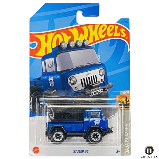 Hot Wheels Regular Jeep  – 57 Jeep FC – 6/10 & 218/250  – Blue