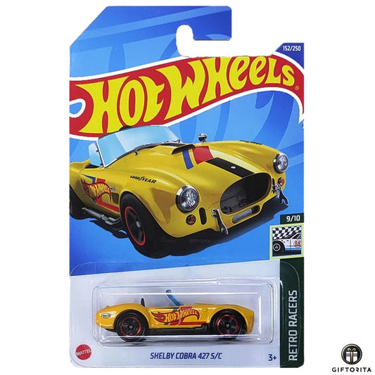 Hot Wheels Regular Corvette - Shelby Cobra 427 S/C – 9/10 & 152/250 – Yellow