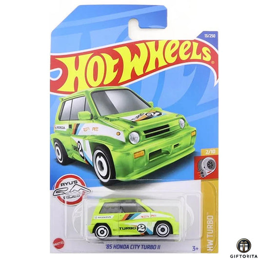 Hot Wheels Regular 1 – 85 Honda City Turbo II – 2/10 & 13/250 – Green