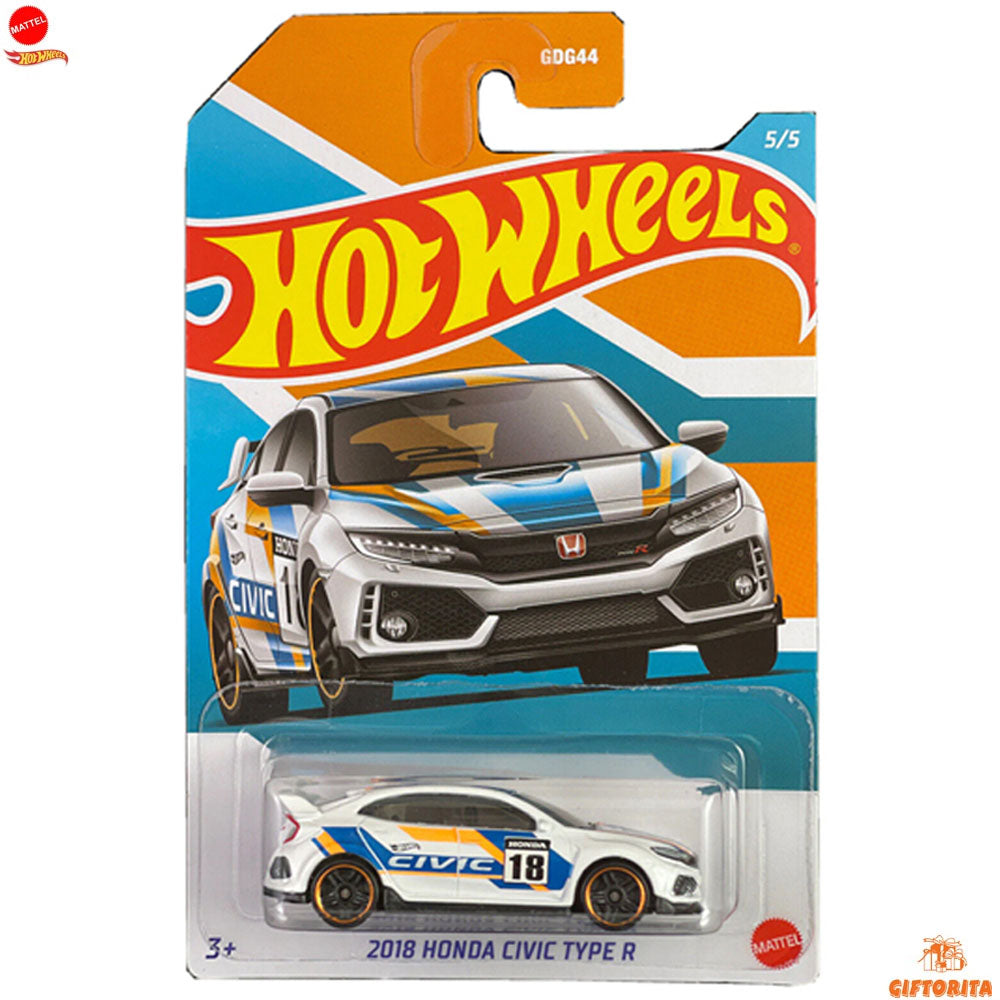 Hot Wheels Regular 1  – 2018 Honda Civic Type R – 5/5 – White