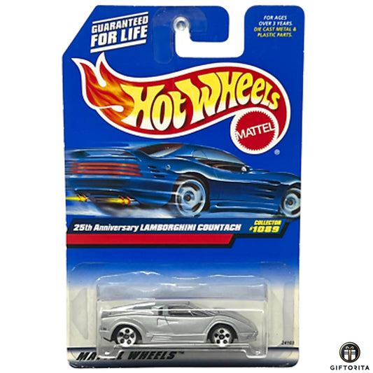 Hot Wheels Regular Lamborghini – 25th Anniversary Lamborghini Countach - Silver