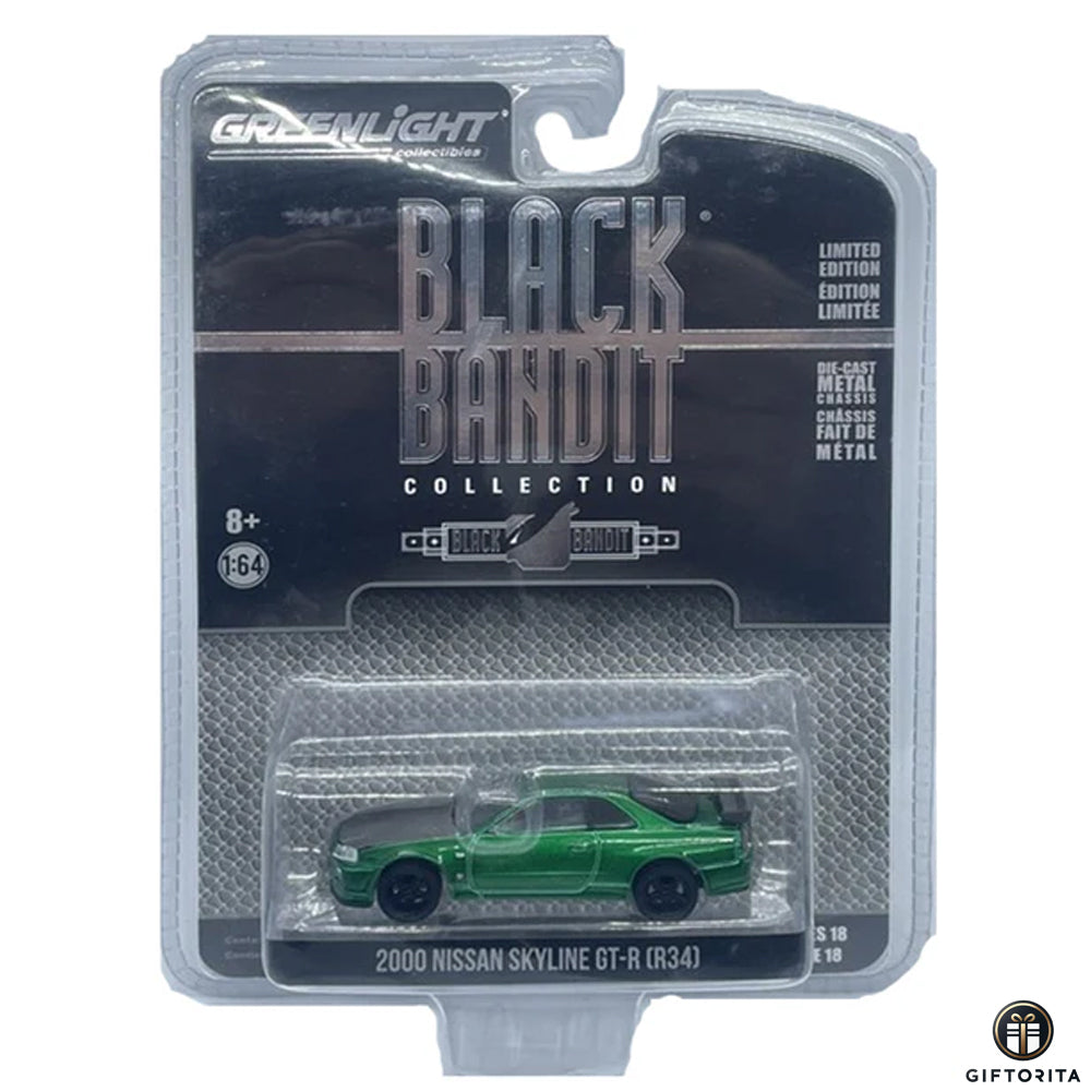 Greenlight Die Cast 1:64 Chase (P01220) – 2000 Nissan Skyline GT-R (R34)