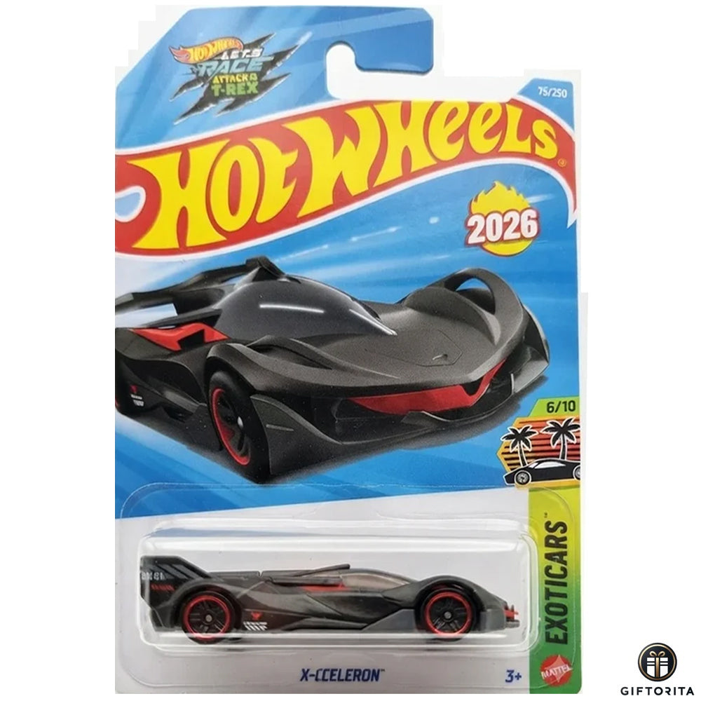 Hot Wheels Regular - X- Cceleron -6/10 & 75/250 - Gray