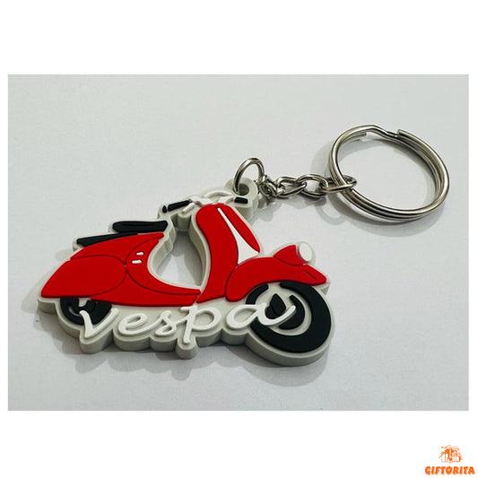 Key Ring (P00995) - Vespa Keyring Red 🛵