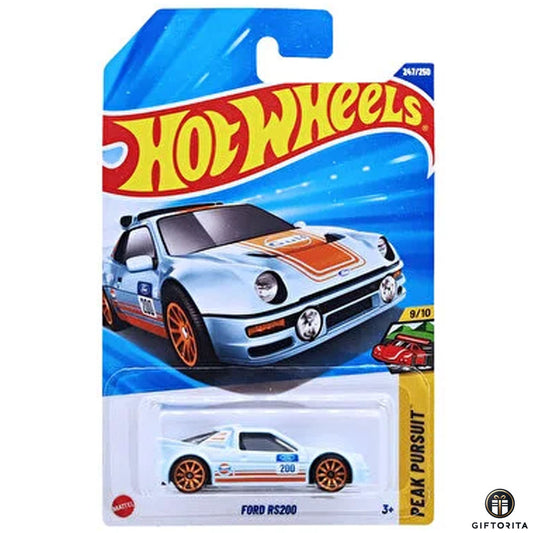 Hot Wheels Regular - Ford RS200 - 9/10 & 247/250 - Skyblue