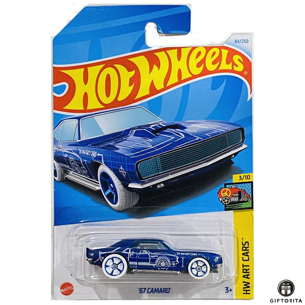 Hot Wheels Regular Camaro - 67 Camaro - 3/10 & 84/250 - Blue