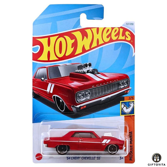 Hot Wheels Regular – 64 Chevy Chevelle SS – 2/5 & 157/250 – Red
