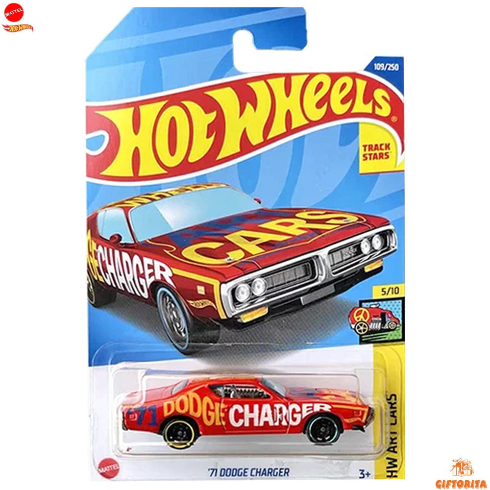 Hot Wheels Regular Dodge 1  –  71 Dodge Charger –  5/10 & 109/250 –  Multicolor,Red