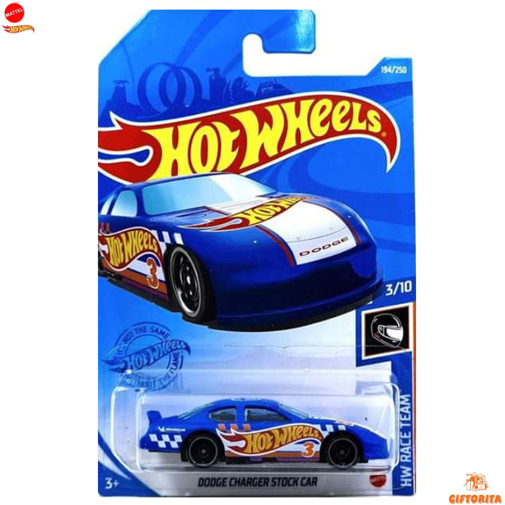 Hot Wheels Regular Dodge 1  – Dodge Charger Stock Car  – 3/10 & 194/250 –  Blue