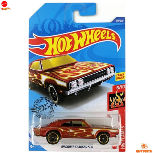 Hot Wheels Regular Dodge 1  – 69 Dodge Charger 500 – 8/10 & 189/250 – Maroon