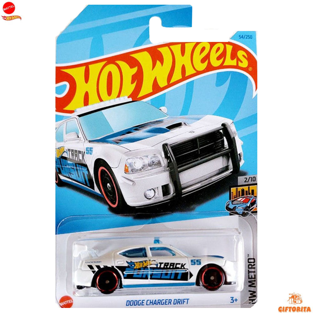 Hot Wheels Regular Dodge 1   – Dodge Charger Drift -2/10 & 54/250 – White