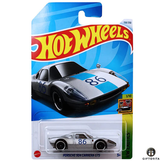 Hot Wheels Regular Porsche -  Porsche 904 Carrera GTS – 1/10 & 158/250 – Silver