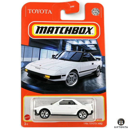 Matchbox Regular Card 2  (P00015)  – 1984 Toyota MR2 White – 14/100