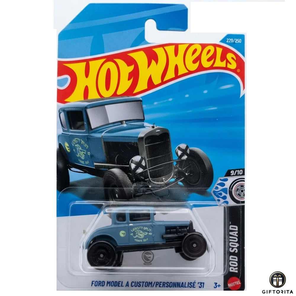 Hot Wheels Regular - Ford Model A Custom/Personnalise 31 (Treasure Hunt) - 9/10 & 229/250 - Gray