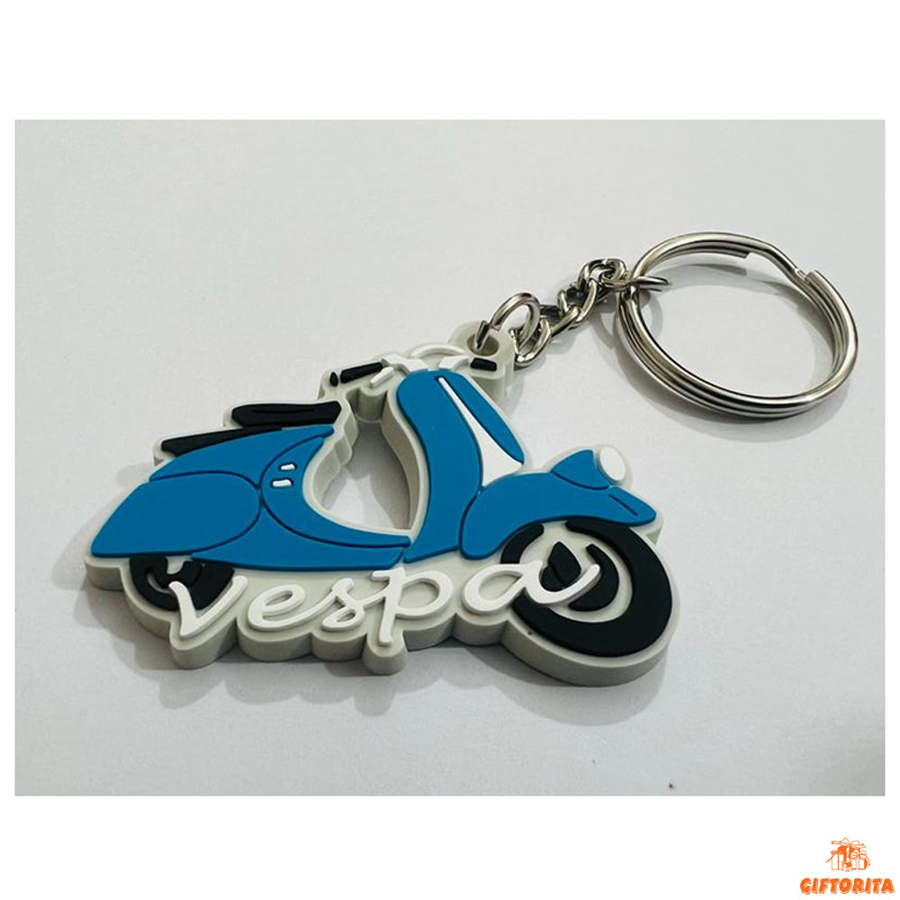 Key Ring (P00995) - Vespa Keyring Skyblue 🛵