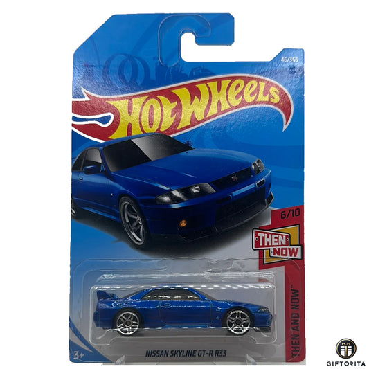 Hot Wheels Regular Nissan - Nissan Skyline Gt-R R33 - 6/10 & 46/365 - Blue