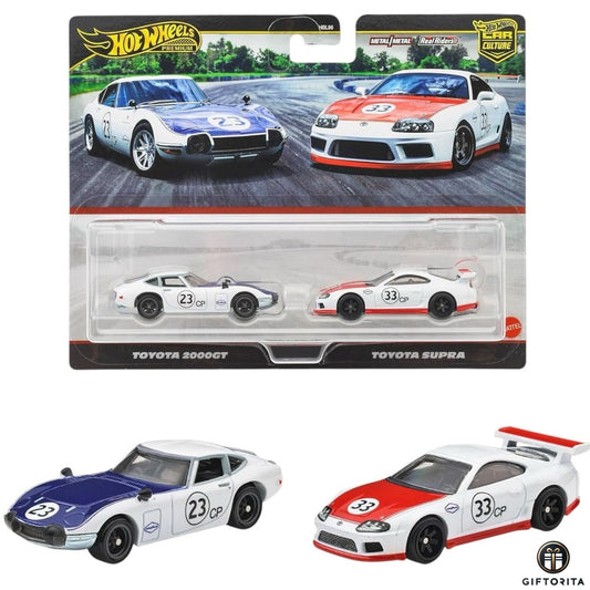 Hot Wheels Premium 2 Pack Set (P00009) – CAR CULTURE – Toyota 2000GT And Toyota Supra