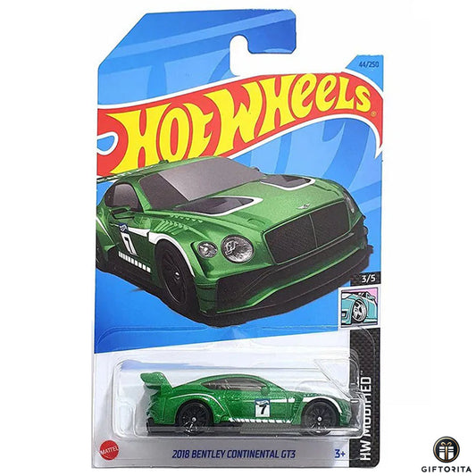 Hot Wheels Regular - 2018 Bentley Continental GT3 - 3/5 & 44/250 - Green