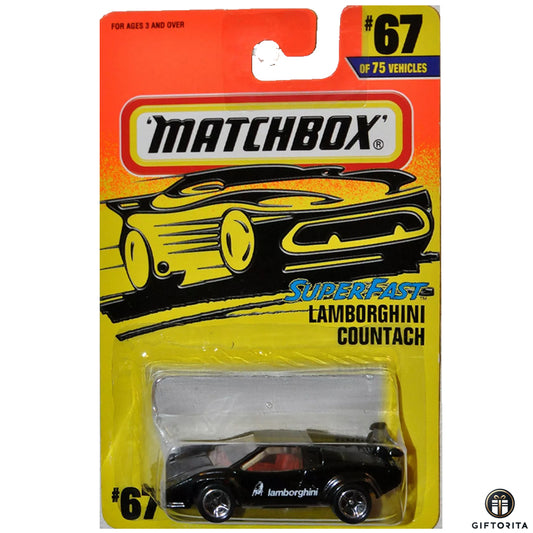 Matchbox - Superfast - 1997 Lamborghini Countach - 67 - Black