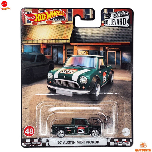 Hot Wheels Premium Single 4 – 67 Austin Mini Pickup – Boulevard 48 – Green