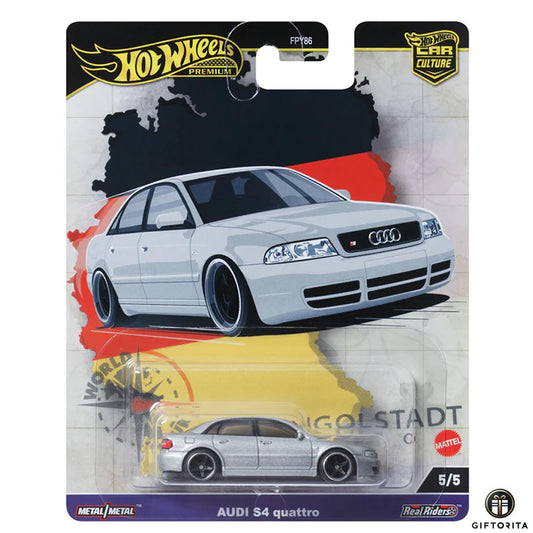 Hot Wheels Premium Single – Audi S4 quattro – 5/5 – Silver