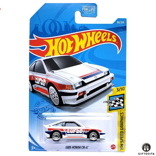 HOT WHEELS Regular 1 - 1985 Honda CR-X- 3/10 & 90/250 - White