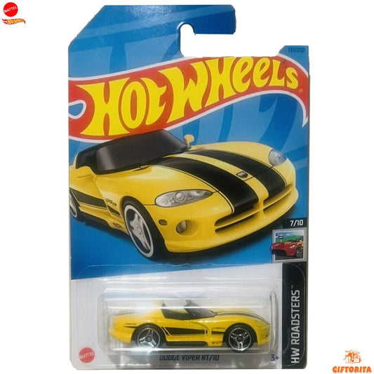 Hot Wheels Regular Dodge 1  – Dodge Viper RT/10  – 7/10 & 131/250  – Yellow