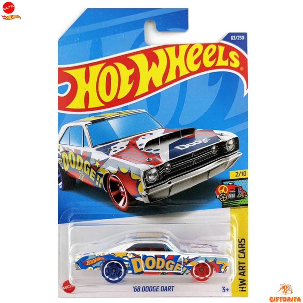 Hot Wheels Regular Dodge 1  –  68 Dodge Dart  –  2/10 & 63/250  – Multicolor