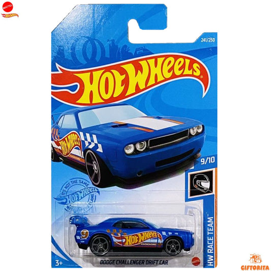 Hot Wheels Regular Dodge 1  –  Dodge Challenger Drift Car –  9/10 & 24/250 –  Blue