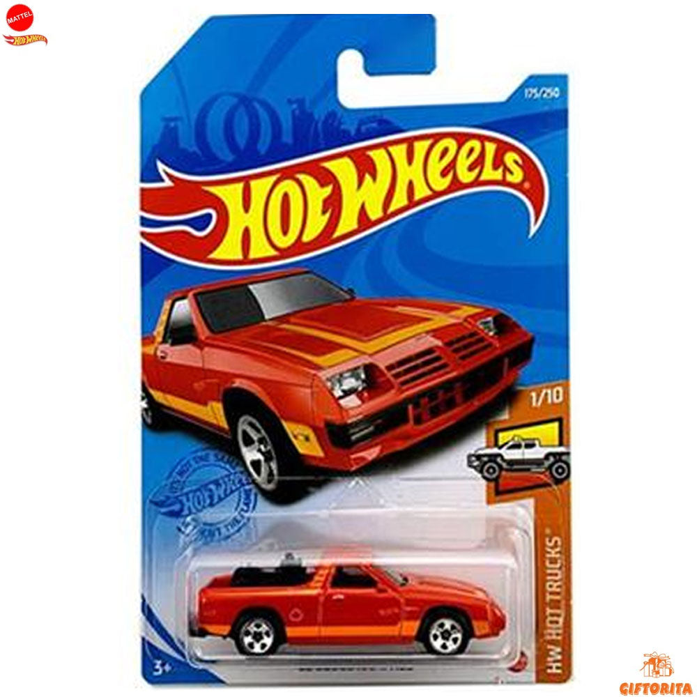 Hot Wheels Regular Dodge 1  –  82 Dodge Rampage  –  1/10 & 175/250  – Red