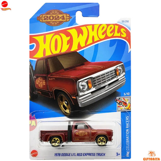 Hot Wheels Regular Dodge 2  – 1987 Dodge LI’L Red Express Truck – 3/10 & 53/250 – Maroo