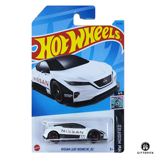 Hot Wheels Regular Nissan 1  – Nissan Leaf Nismo RC 02 -4/5 & 91/250 – White