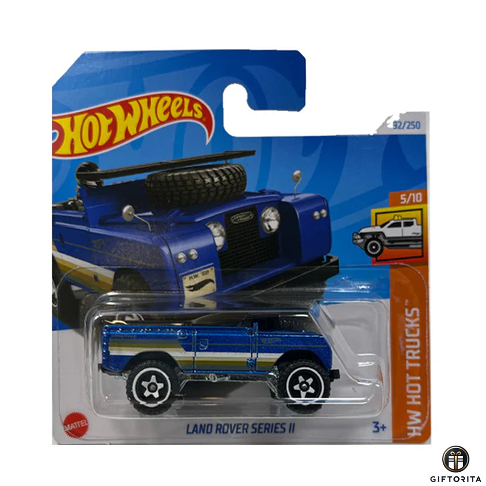 Hot Wheels Regular Short Card – Land Rover Series II – 5/10 & 92/250