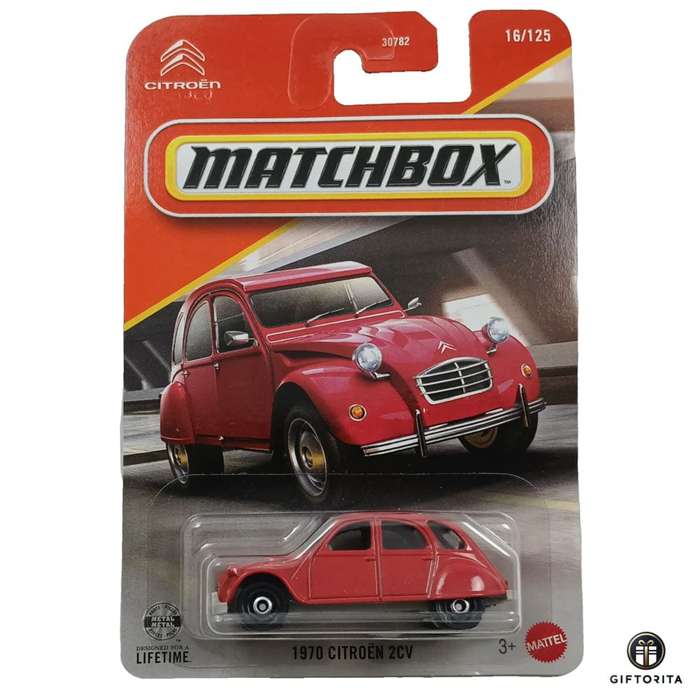 Matchbox Regular Card (P00015) - 1970 Citroen 2CV - 16/125 - Red