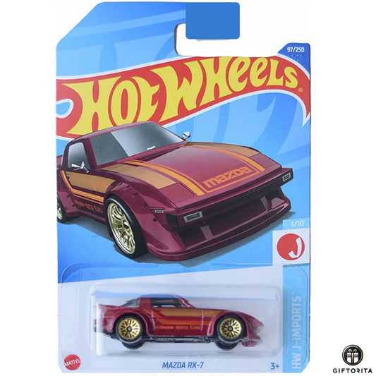 Hot Wheels Regular Mazda 2 – Mazda RX-7 – 1/10 & 97/250 – Maroon