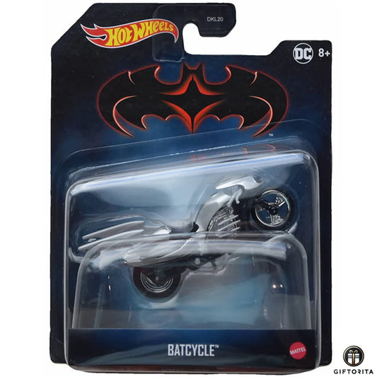 Hot Wheels Batman 1:50 Scale Diecast (P01208) – Batcycle – Silver