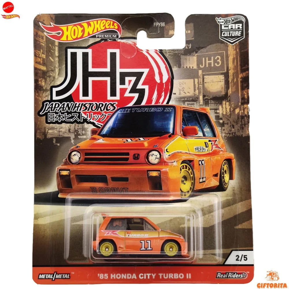 Hot Wheels Premium Single 4 – 85 Honda City Turbo II – JH3 2/5 – Orange