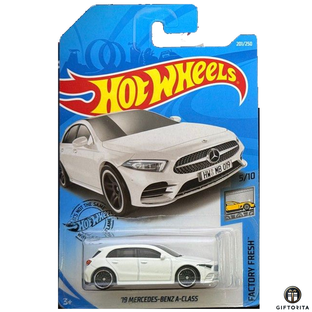 Hot Wheels Regular Mercedes – 19 Mercedes-Benz A-Class - 5/10 & 201/250 - White