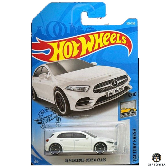 Hot Wheels Regular Mercedes – 19 Mercedes-Benz A-Class - 5/10 & 201/250 - White