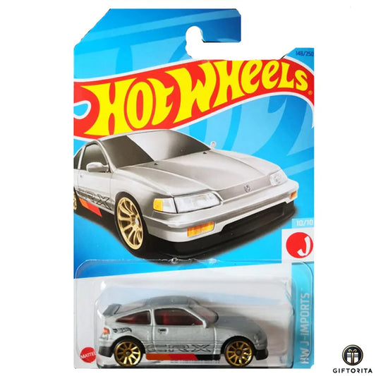 Hot Wheels Regular 2  – 88 Honda CR-X 10/10 & 148/250 – Silver