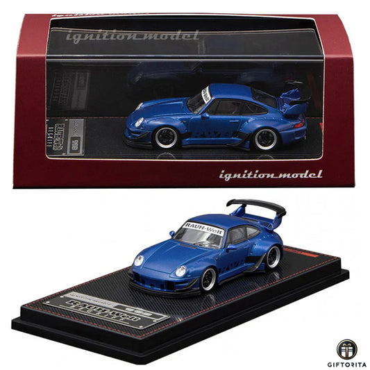 Ignition Model IG 1:64 Dei Cast (P00069) – RWB 993 MATTE BLUE METALLIC