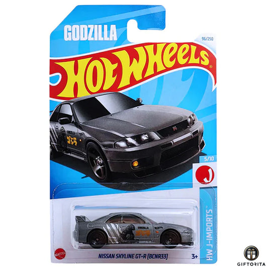 Hot Wheels Regular – Nissan Skyline GT-R [BCNR33] (Godzilla) – 5/10 & 96/250 – Gray