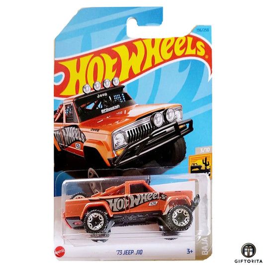 Hot Wheels Regular Jeep  –  73 jeep J10  –  3/10 & 196/250  – Orange