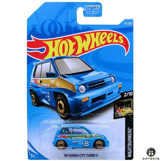 Hot Wheels Regular 1  - 85 Honda City turbo II - 2/10 - 81 / 250 - Blue