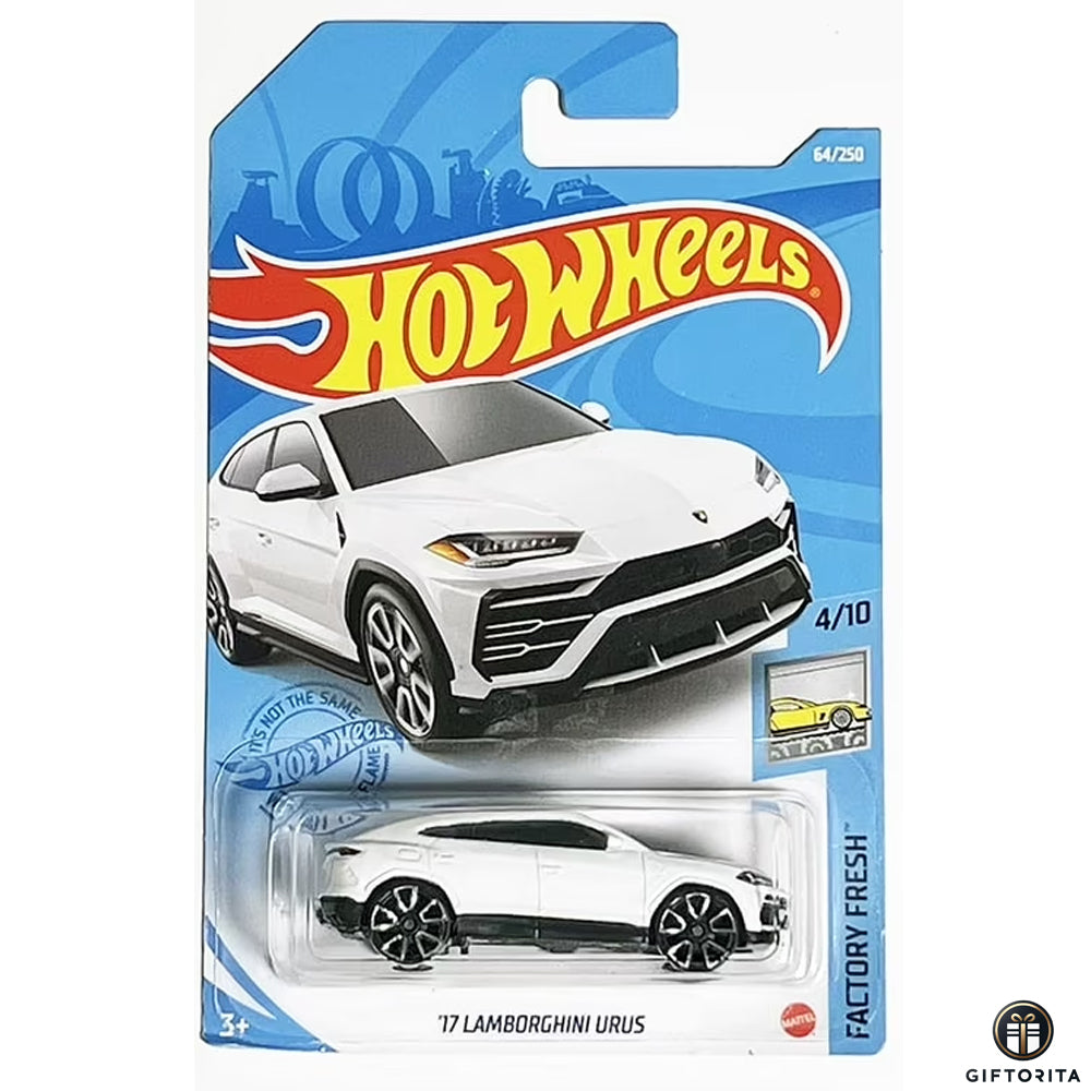 Hot Wheels Regular Lamborghini - 17 Lamborghini Urus - 4/10 & 64/250 - White